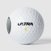 Grinning witte standaard poedel golfballen (Logo)