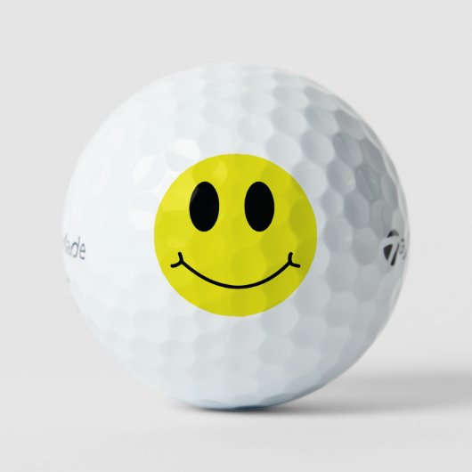 Grinning Yellow Face Classic Golfballen (Voorkant)