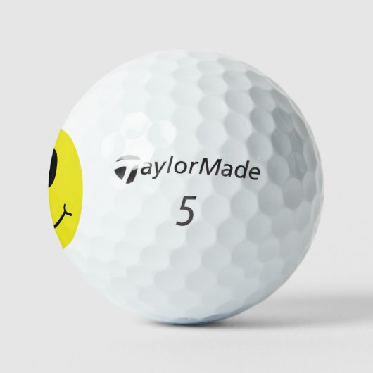Grinning Yellow Face Classic Golfballen (Logo)