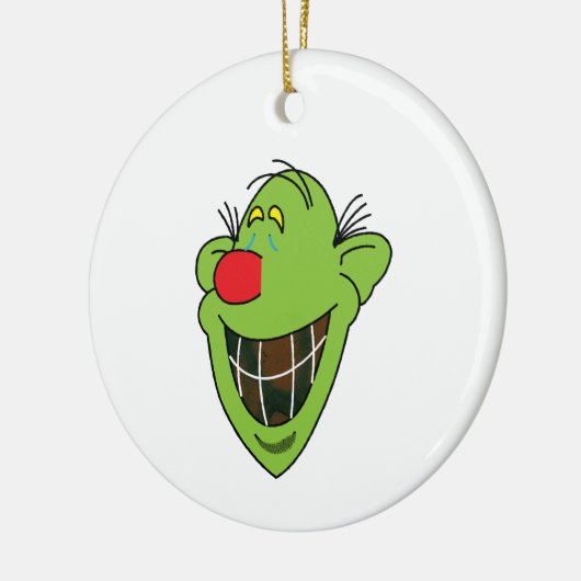 Grinny Goblin Keramisch Ornament (Links)