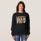 Grinny Pig Graphic Guinea Pig Owner Pet Cavy Anima Trui (Voorkant volledig)