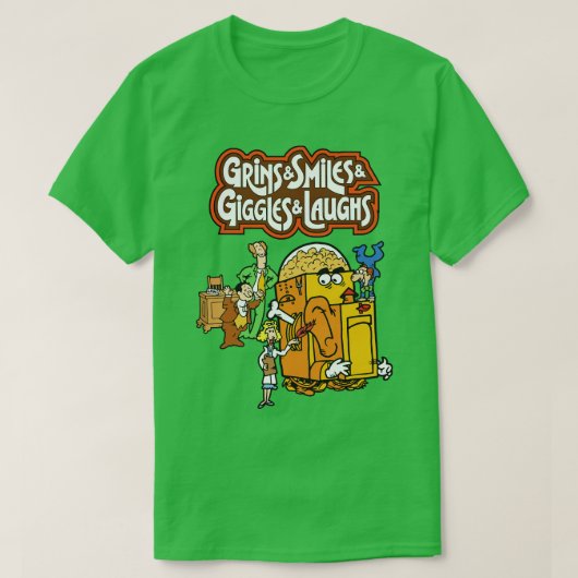 Grins Smiles Giechelen Lachen Graan T-shirt (Design voorkant)