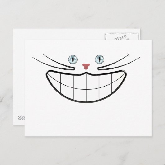 Grinsekatze Briefkaart (Voorkant / Achterkant)