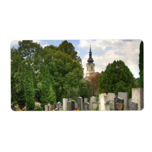 Grinzinger Friedhof, Wien Österreich Etiket