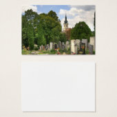 Grinzinger Friedhof, Wien Österreich Visitekaartjes (Voorkant /achterkant)