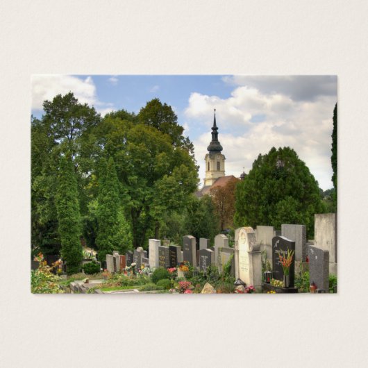 Grinzinger Friedhof, Wien Österreich Visitekaartjes (Voorkant)