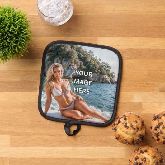 GRIP! 🧤 Custom Pot Holder – No Slip Pannenlap (Top down)