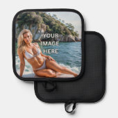 GRIP! 🧤 Custom Pot Holder – No Slip Pannenlap (Voorkant / Achterkant)