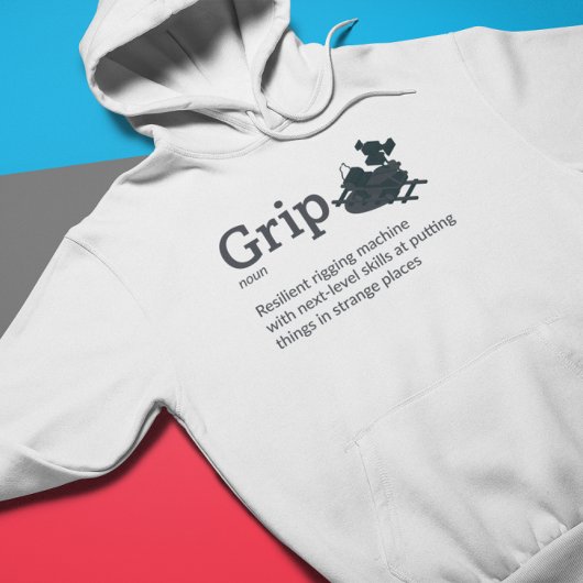 Grip Definition Light Mode - Film Crew Hoodie