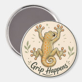 Grip Gebeurt, Gecko Koelkastmagneet. Magneet (Voorkant / Achterkant)