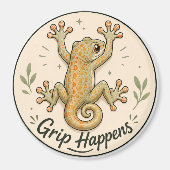 Grip Gebeurt, Gecko Koelkastmagneet. Magneet (Voorkant)