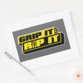 Grip het en Rip het Rechthoekige Sticker (Envelop)
