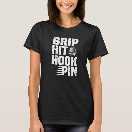 Grip Hit Hook Pin Arm Wresting T-shirt (Voorkant)
