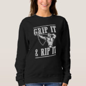 Grip It And Rip It Distressed Style Archery Life Trui (Voorkant)