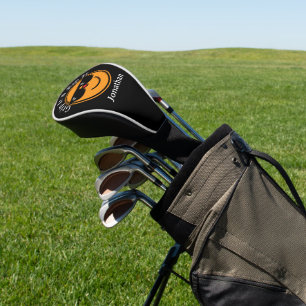 Grip It en Rip It Oranje Happy Face zonnebril Golfheadcover