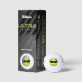 Grip It en Rip It Yellow Happy Face Zonnebril Golfballen (Verpakking)