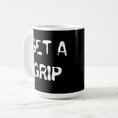 Grip Koffie Mok boze gezicht (Voorkant links)