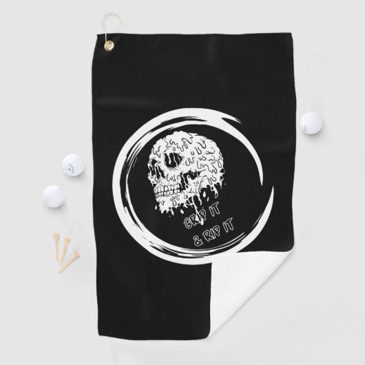 Grip op IT & Rip IT-handdoek Golfhanddoek (Insitu)