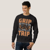Grip op wegdek en rolarm trui (Voorkant volledig)