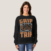 Grip op wegdek en rolarm trui (Voorkant volledig)