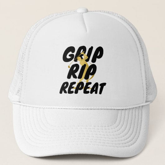 Grip Rip Repeat | Grip It And Rip It | Golf Trucker Pet (Voorkant)