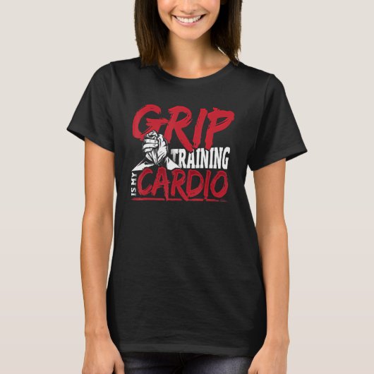 Grip-training is mijn hart t-shirt (Voorkant)
