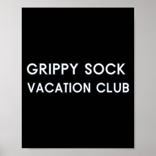 Grippy Sock Vakantieclub Mentale Gezondheid Welzij Poster
