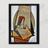 Gris - Compositie met Viool Feestdagenkaart (Voorkant)