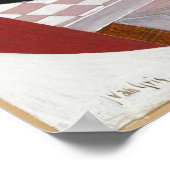 GRIS - dambord en speelkaarten Poster (Hoek)