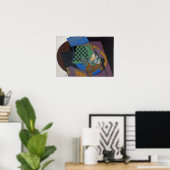 GRIS - dambord en speelkaarten Poster (Thuiskantoor)