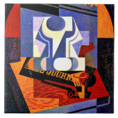 Gris - De fruitschaal, 1918 Tegeltje (Voorkant)