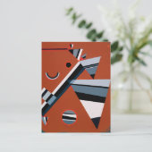 Gris door Kandinsky Abstract schilderen Moderne Ku Briefkaart (Staand voorkant)