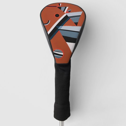 Gris door Kandinsky Abstract schilderen Moderne Ku Golfheadcover (Voorkant)