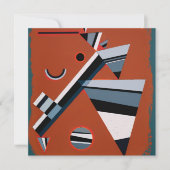 Gris door Kandinsky Abstract schilderen Moderne Ku Kaart (Voorkant)