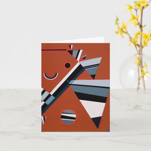 Gris door Kandinsky Abstract schilderen Moderne Ku Kaart (Gele Bloem)