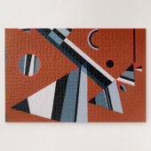 Gris door Kandinsky Abstract schilderen Moderne Ku Legpuzzel (Horizontaal)