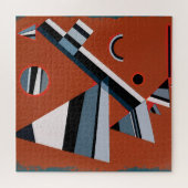 Gris door Kandinsky Abstract schilderen Moderne Ku Legpuzzel (Horizontaal)