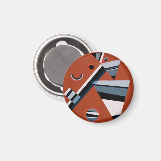 Gris door Kandinsky Abstract schilderen Moderne Ku Magneet (Voorkant / Achterkant)