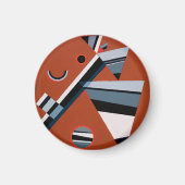 Gris door Kandinsky Abstract schilderen Moderne Ku Magneet (Voorkant)