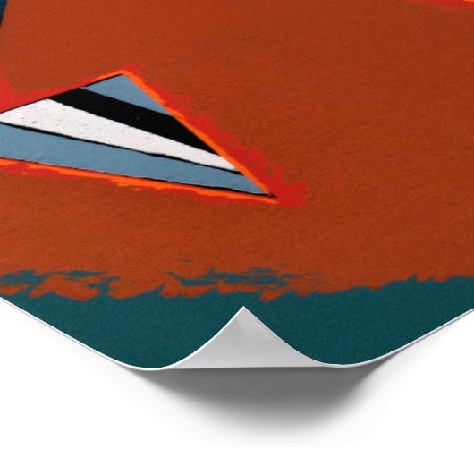 Gris door Kandinsky Abstract schilderen Moderne Ku Poster (Hoek)