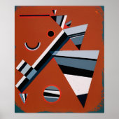 Gris door Kandinsky Abstract schilderen Moderne Ku Poster (Voorkant)