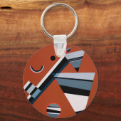 Gris door Kandinsky Abstract schilderen Moderne Ku Sleutelhanger (Voorkant)