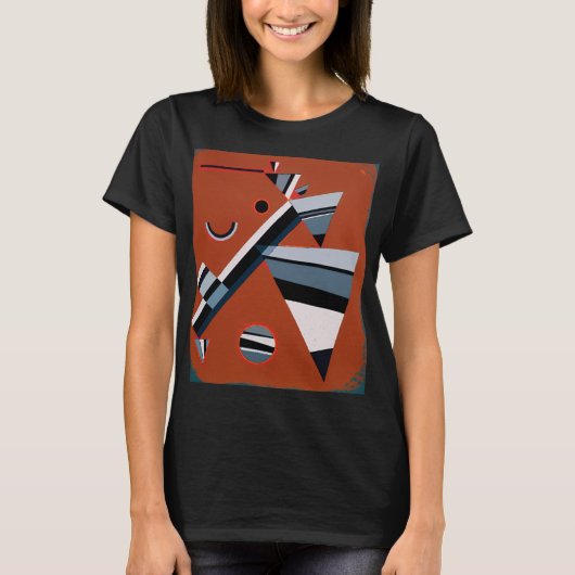 Gris door Kandinsky Abstract schilderen Moderne Ku T-shirt (Voorkant)