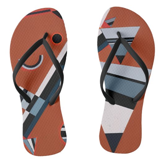 Gris door Kandinsky Abstract schilderen Moderne Ku Teenslippers (Voetbed)