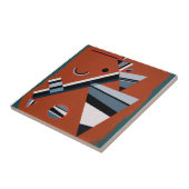 Gris door Kandinsky Abstract schilderen Moderne Ku Tegeltje (Zijkant)