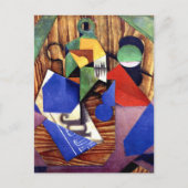 Gris - Fles Rum en Krant Briefkaart (Voorkant)