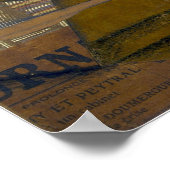 GRIS - Fles rum en krant Poster (Hoek)