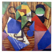 Gris - Fles Rum en Krant Tegeltje (Voorkant)