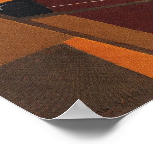 Gris - flesje en vruchtenBowl Poster (Hoek)