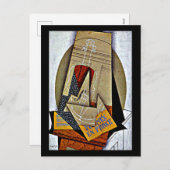 Gris - Foto van viool en schaakbord Feestdagenkaart (Voorkant / Achterkant)